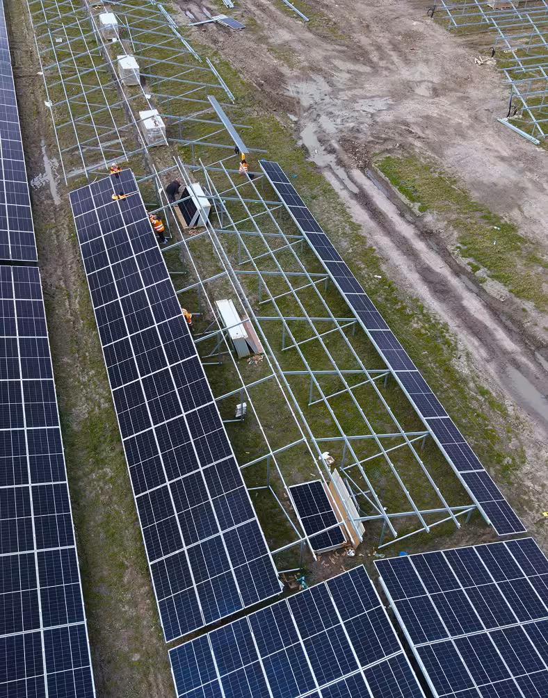 Solar panels installation